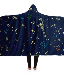 Sailor Moon Hooded Blanket #03 Adult / Premium Sherpa - Aop