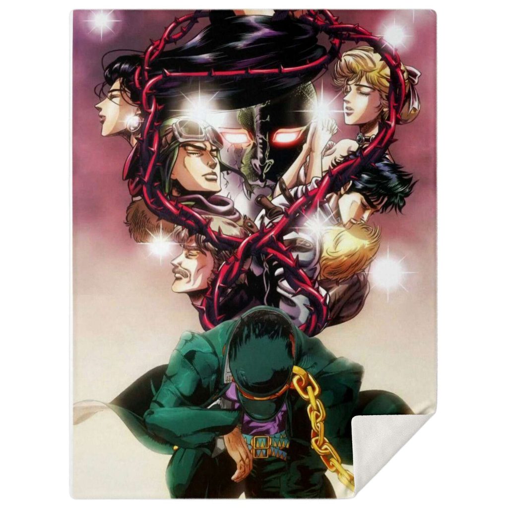 Jjba Microfleece Blanket #08 M Premium Blanket - Aop