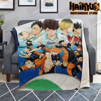 Haikyuu Character Premium Microfleece Blanket - Aop