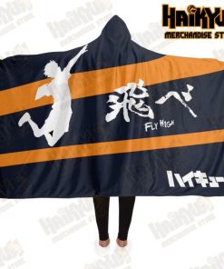 Haikyuu Hooded Blanket New Desgin No.2 Adult / Premium Sherpa - Aop