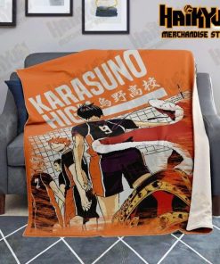 Haikyuu Karasuno High Premium Microfleece Blanket No.6 - Aop