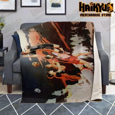 Haikyuu Karasuno High Premium Microfleece Blanket No.7 - Aop