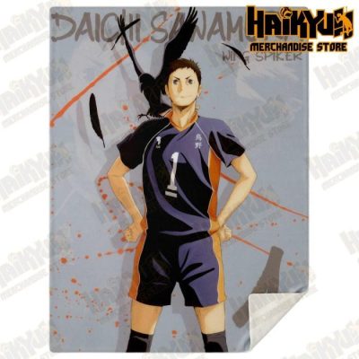 Haikyuu Sawamura Daichi Premium Microfleece Blanket M - Aop