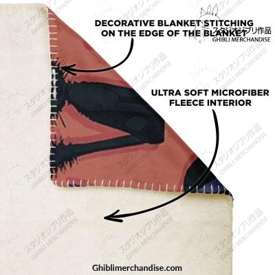 Jiji Black Cat Microfleece Blanket Premium - Aop