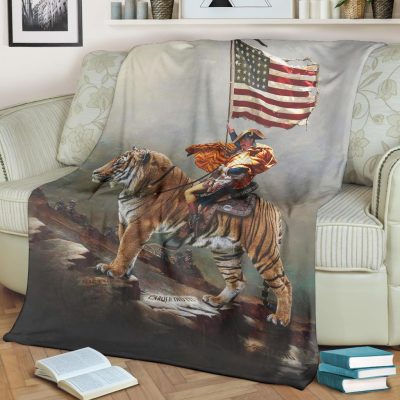 Joe Exotic Tiger Ride V2 Blanket