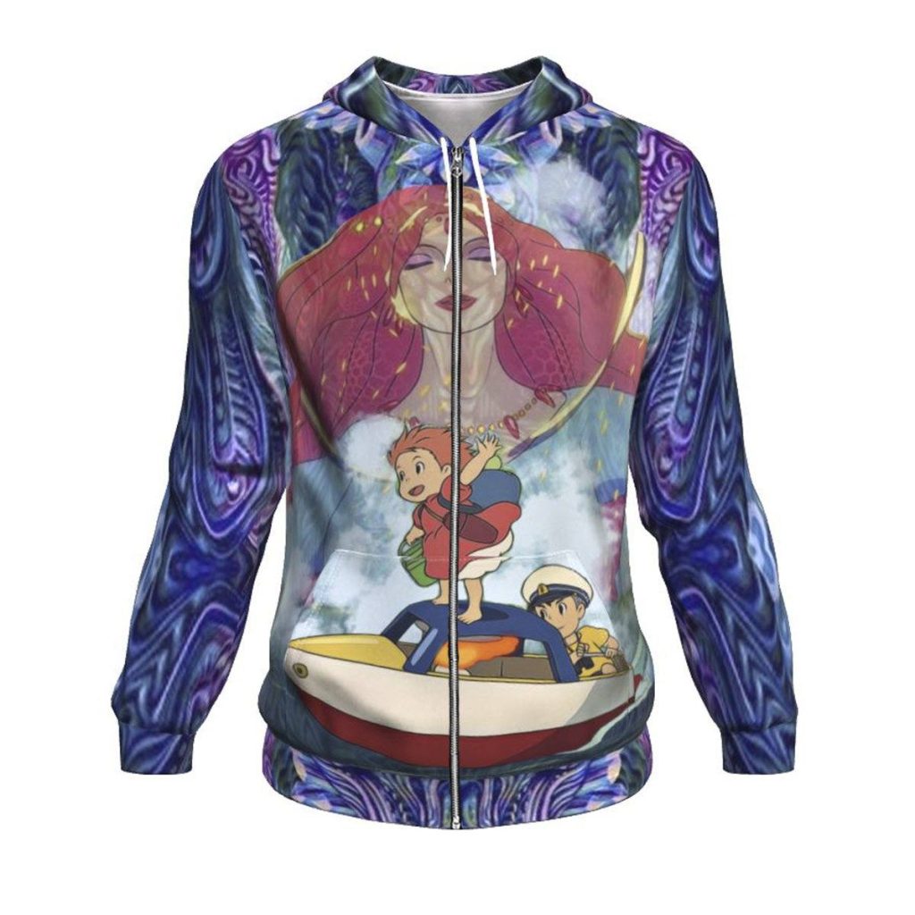 Magical Ponyo Hoodie Zip / S