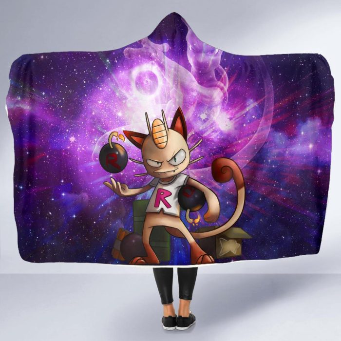 Mewth And Mewto Pokemon Hooded Blanket