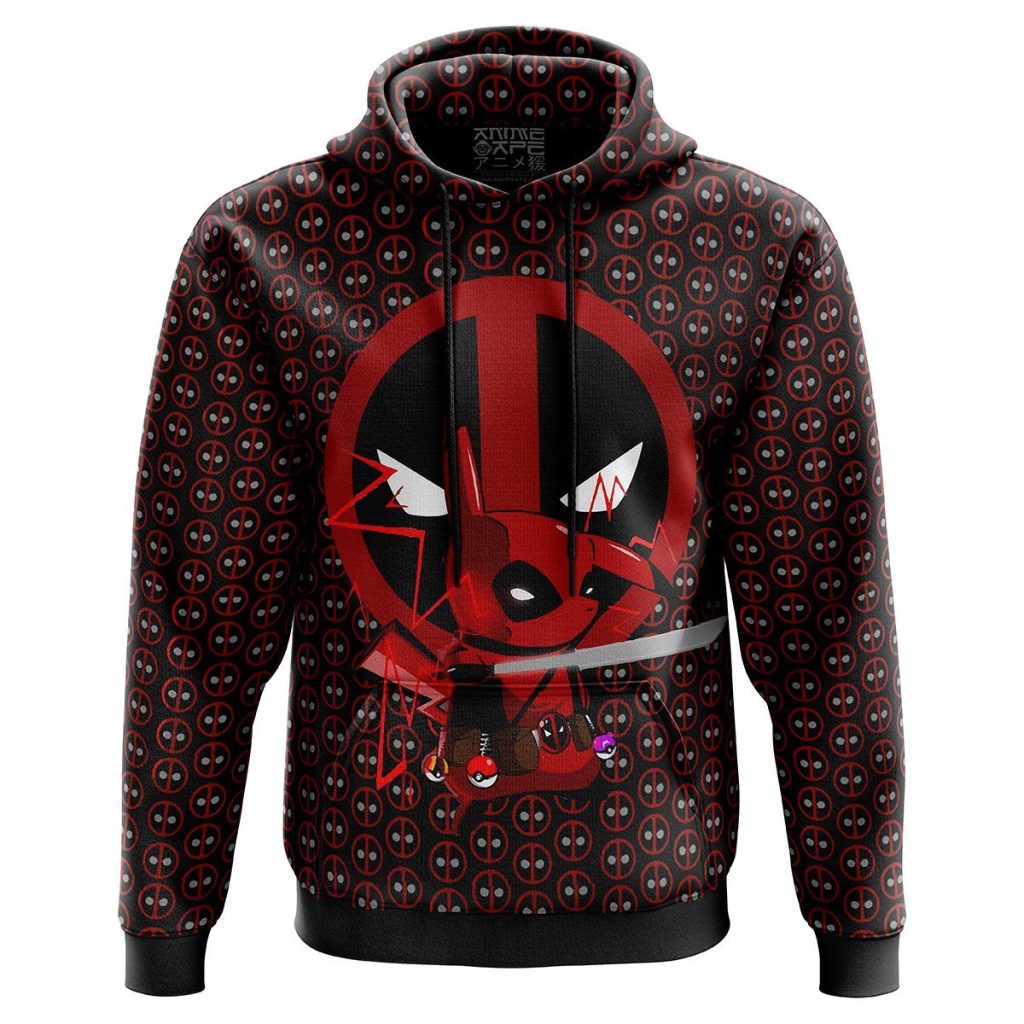 Pikachu Deadpool Pokemon Hoodie