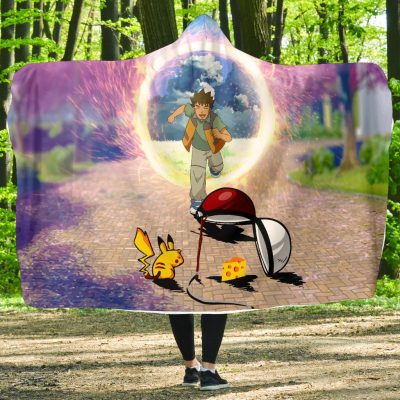 Pikachu Kidnap Pokemon Hooded Blanket