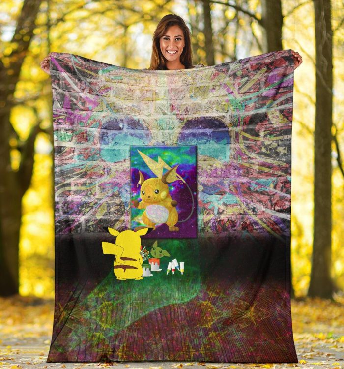 Pikachu Painting Pokemon Blanket