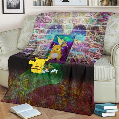 Pikachu Painting Pokemon Blanket