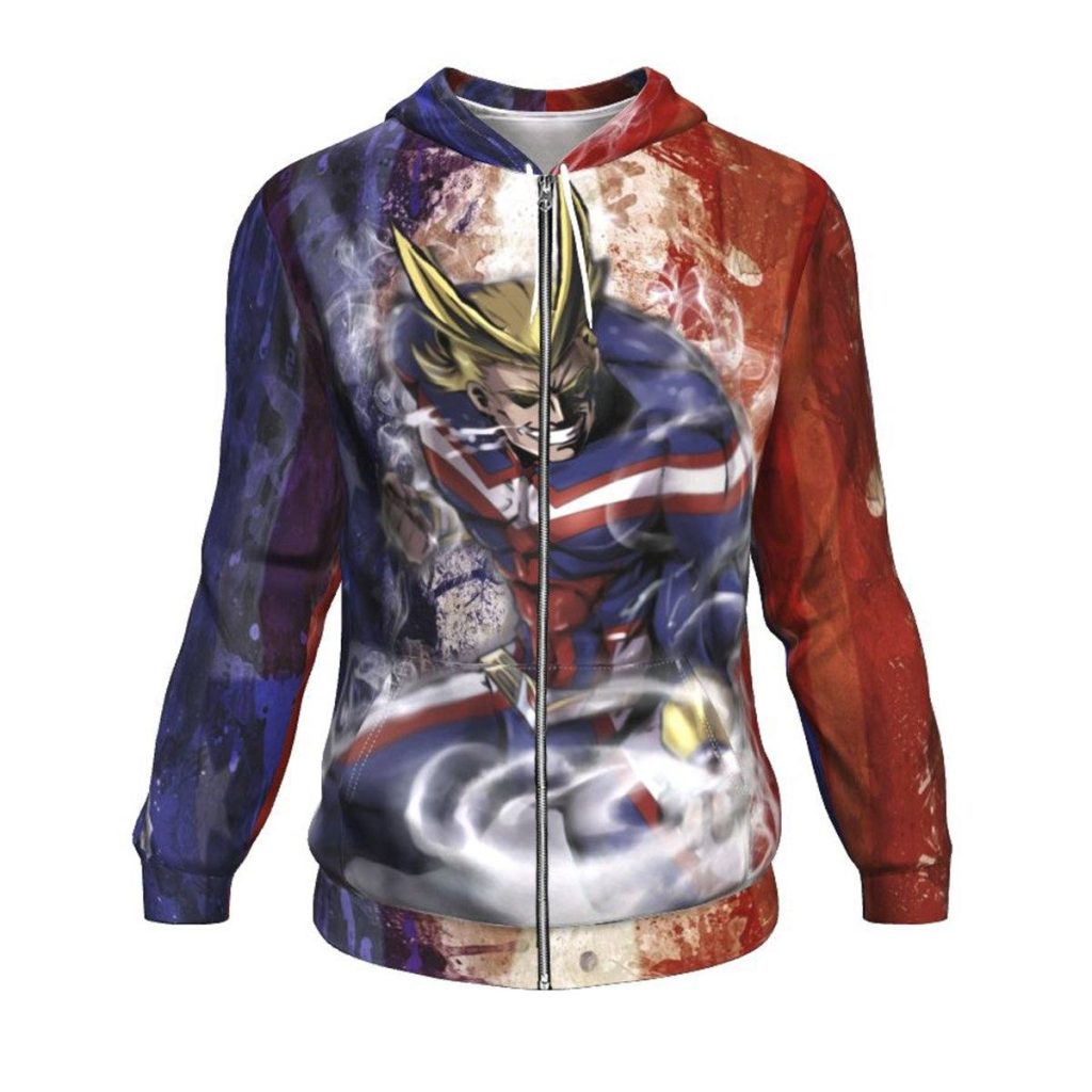 Power All Might Hoodie Zip / S