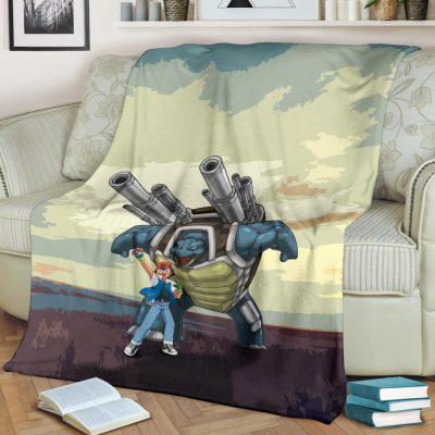 Power Blastoise Pokemon Blanket