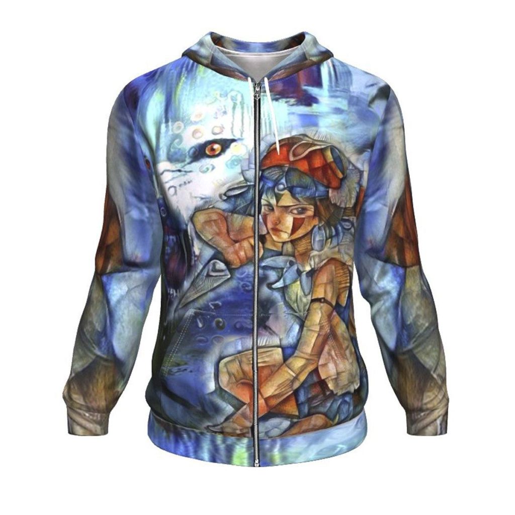 Raging Princess Mononoke Hoodie Zip / S