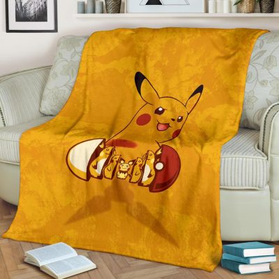 Russian Doll Pikachu Pokemon Blanket