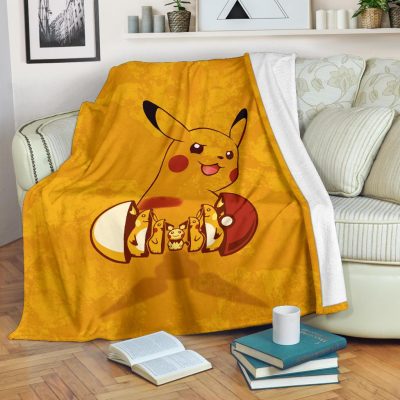 Russian Doll Pikachu Pokemon Blanket