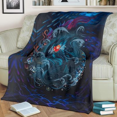 Sea Creatures Ponyo Blanket