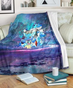 Squirtle Splash Pokemon Blanket