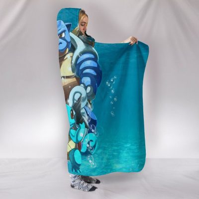 Squirtle Wartortle Blastoise Pokemon Hooded Blanket