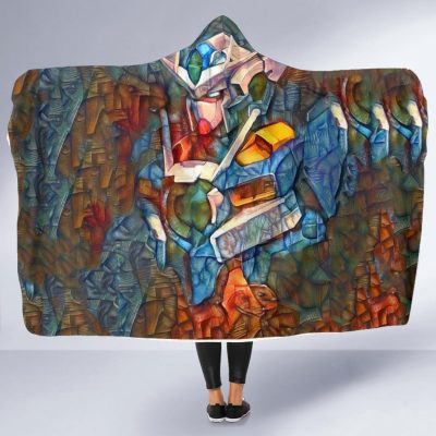 Stained Gundam Hooded Blanket