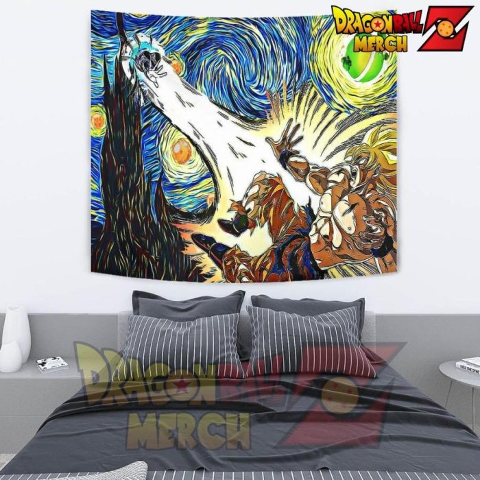 Starry Night Dbz - Namek Wall Tapestry Medium 80 X 68 In (203 X 172 Cm)