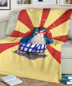 Sumo Snorlax Pokemon Blanket
