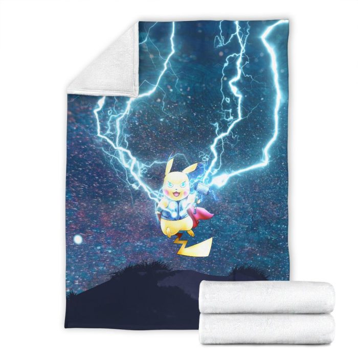 Thor Pikachu Pokemon Blanket