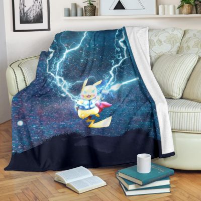 Thor Pikachu Pokemon Blanket