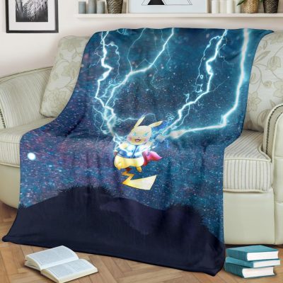 Thor Pikachu Pokemon Blanket