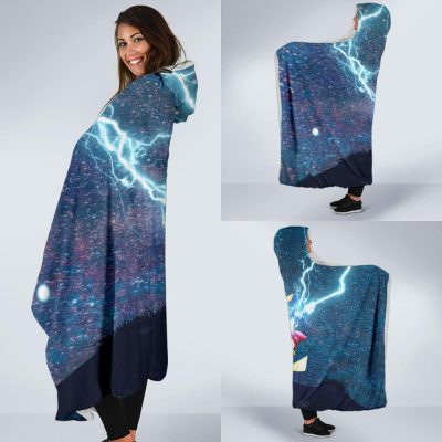 Thor Pikachu Pokemon Hooded Blanket