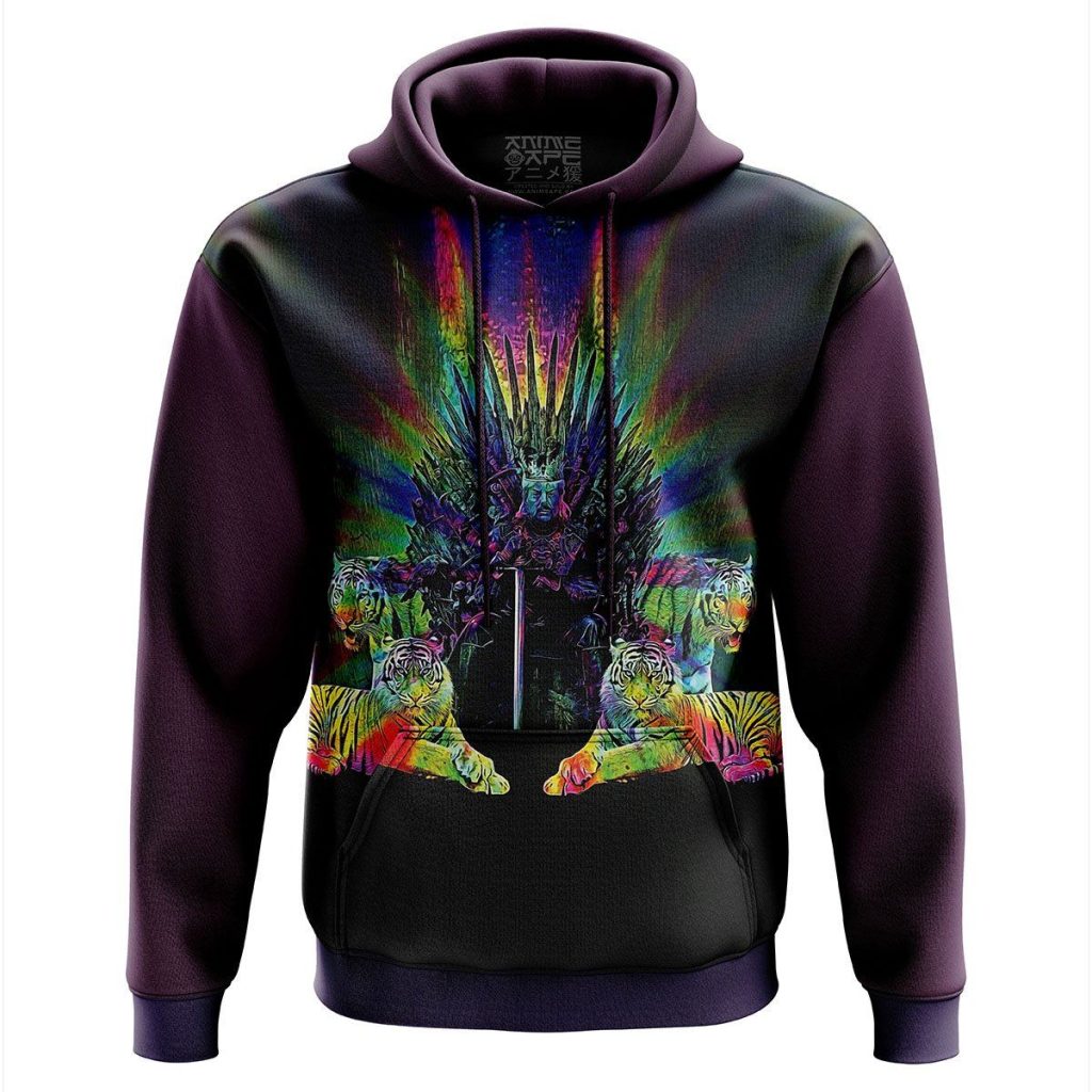 Tiger King Throne Color Hoodie