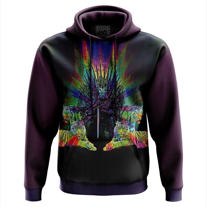 Tiger King Throne Color Hoodie