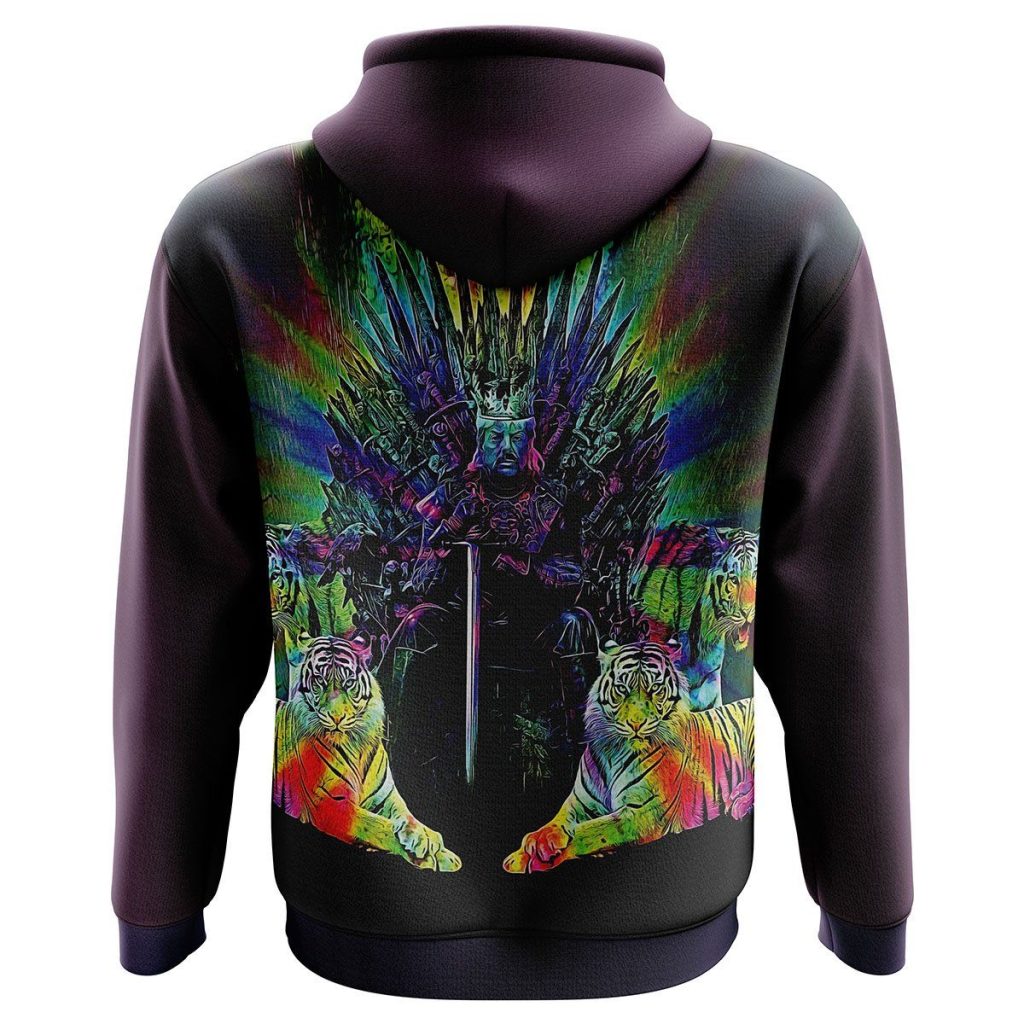 Tiger King Throne Color Hoodie