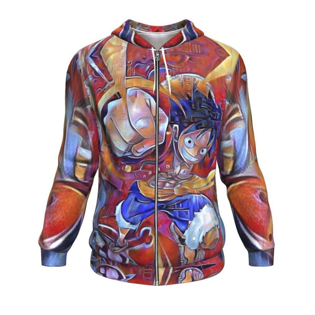 Trippy One Piece Hoodie Zip / S