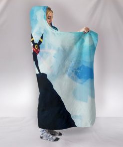 Umbreon On Mountain Pokemon Hooded Blanket