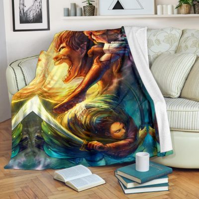 Vibrant Attack On Titan Blanket