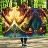 Vibrant Attack On Titan Hooded Blanket