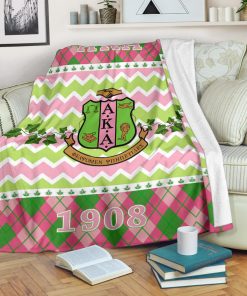 Alpha Kappa Alpha Fleece Blanket Sorority Home Decor Custom For Fans AA22082201
