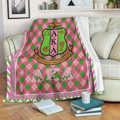 Alpha Kappa Alpha Fleece Blanket Sorority Home Decor Custom For Fans AA22082203