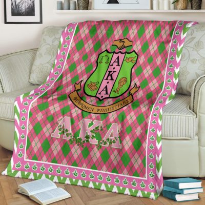 Alpha Kappa Alpha Fleece Blanket Sorority Home Decor Custom For Fans AA22082203