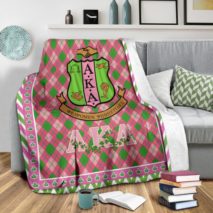 Alpha Kappa Alpha Fleece Blanket Sorority Home Decor Custom For Fans AA22082203