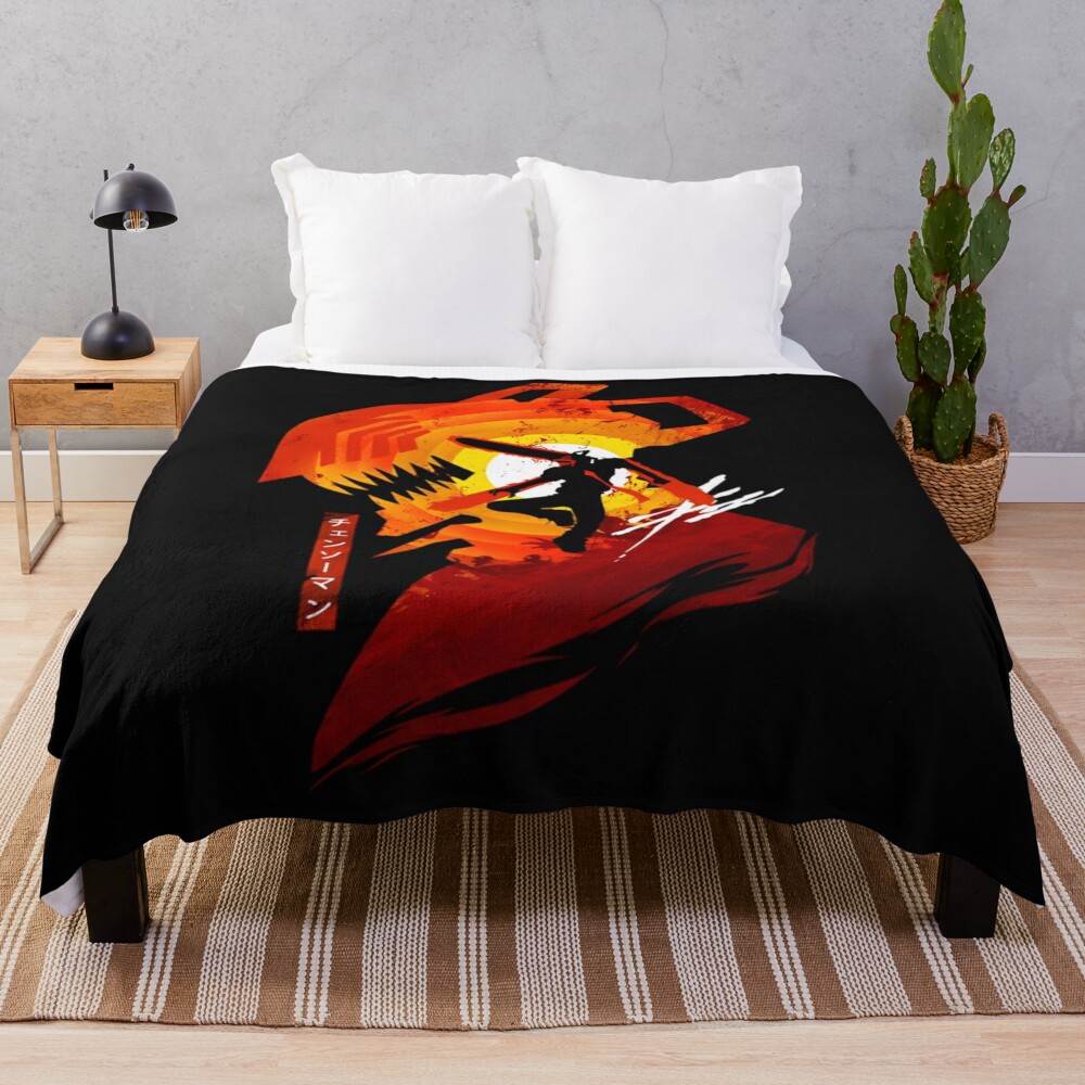 Style 4 Chainsaw Devil Throw Blanket